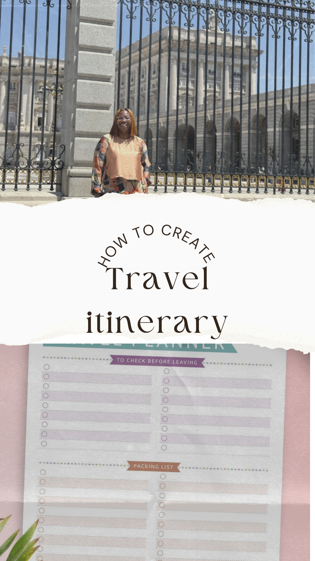 How to create a travel itinerary